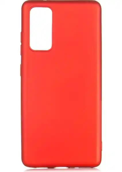 Case 4U Samsung Galaxy S20 FE Kılıfı: Mat Kırmızı Silikon ile Estetik ve Koruma