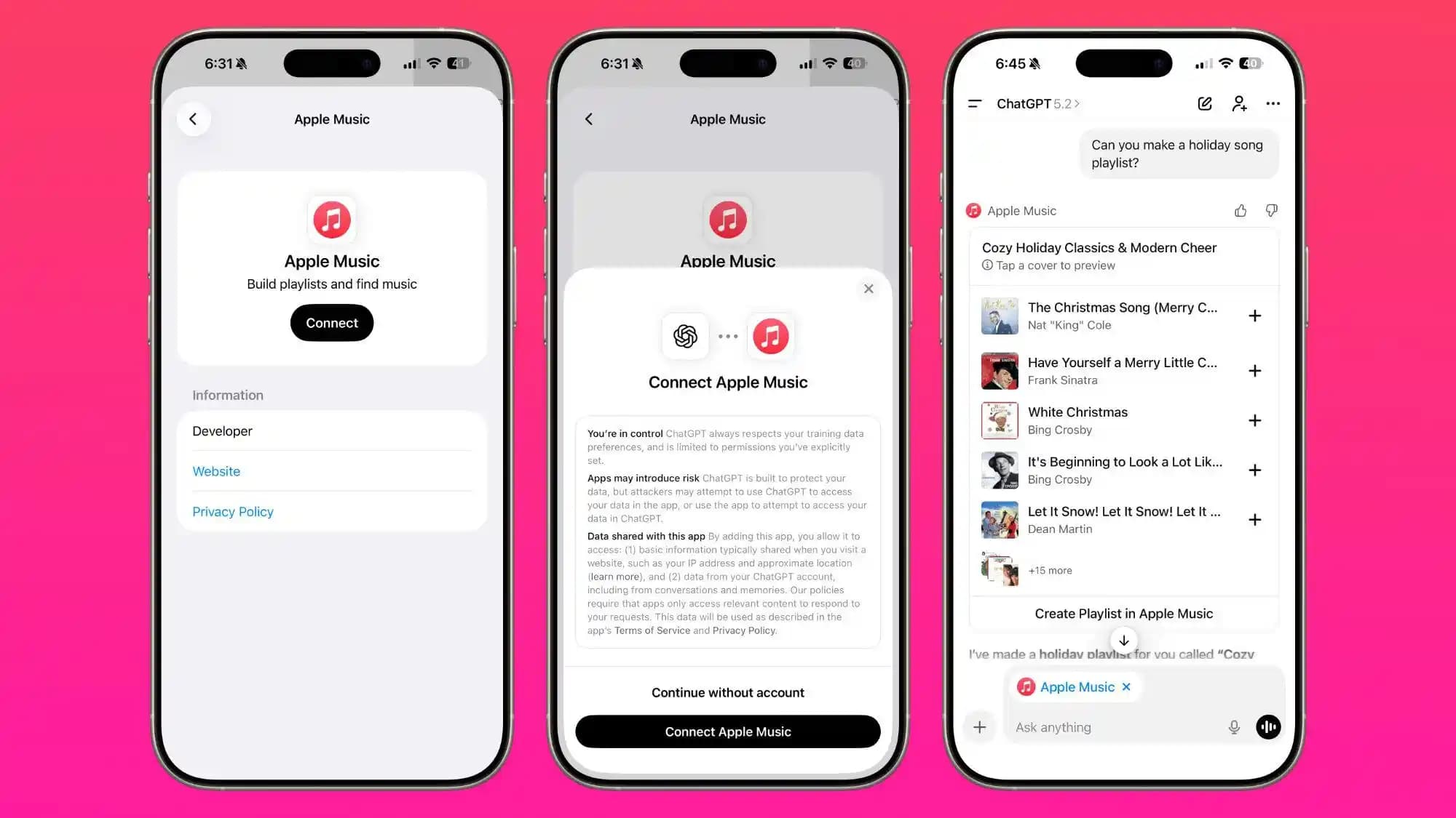 ChatGPT ve Apple Music Entegrasyonu: Özellikler, Kısıtlamalar ve Kullanıcı Deneyimleri