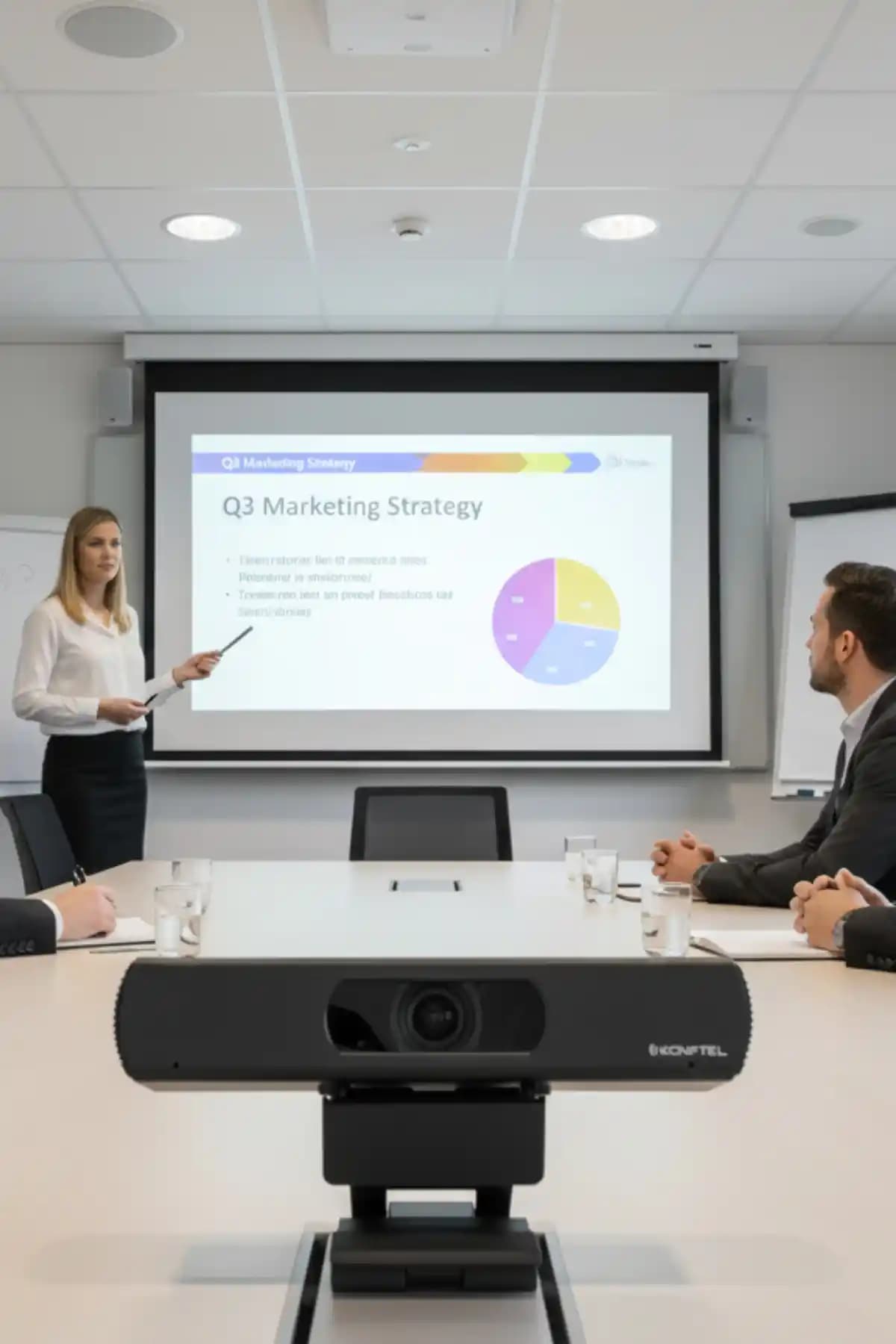 Konftel CAM20 EPTZ 4K Ultra HD Webcam: Yüksek Çözünürlük ve Gelişmiş Kontrol Özellikleri