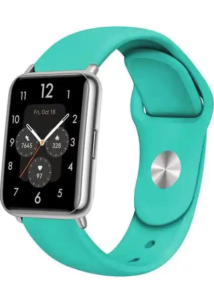 Nezih Case Huawei Watch Fit 2 Uyumlu A+ Kalite Silikon Kordon - Klasik ve Spor Tasarım