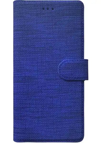 Samsung Galaxy A21S için Kvy Spor Kumaş Cüzdan Kılıf - Şık ve Koruyucu Tasarım