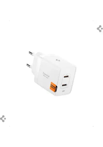 Spigen 47W USB-C 2 Port Mini Hızlı Şarj Aleti ile Gelişmiş Taşınabilir Güç Çözümü