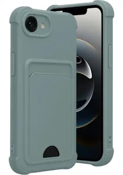 Wowacs Apple iPhone 16E Uyumlu Silikon Kartlıklı Kılıf ile Şık ve Fonksiyonel Koruma
