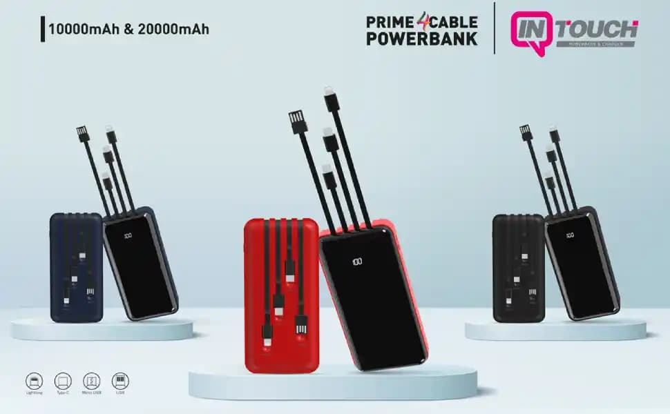 InTouch 10.000 mAh Prime Dijital Göstergeli Çoklu Kablolu Powerbank Özellikleri ve Kullanım Avantajları