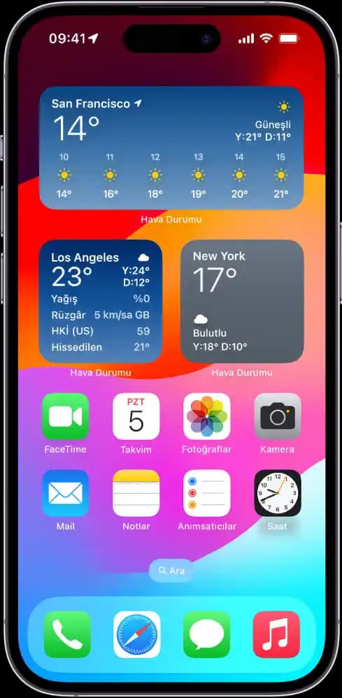 iOS 18 Güncellemesiyle iPhone Ana Ekrana Hava Durumu Widget'ı Eklenebilirliği Artıyor