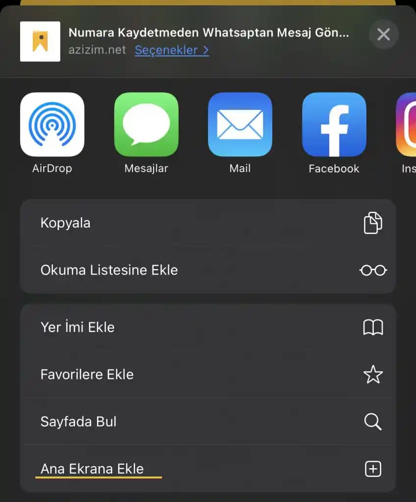 iPhone Ana Ekrana Kişi Ekleme İşlemi ve Güncel Özellikler Hakkında Bilgi