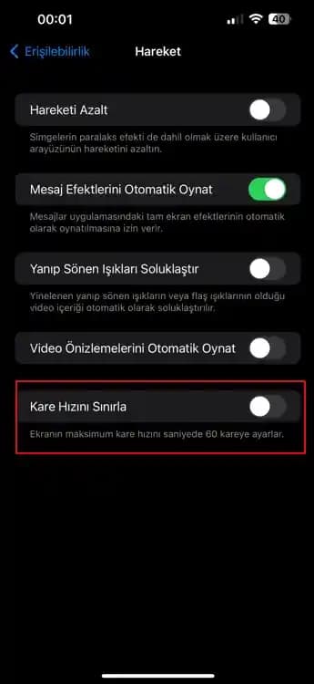 iPhone Ekran Hızı Ayarlarıyla Performans ve Kullanıcı Deneyimini Optimize Etme
