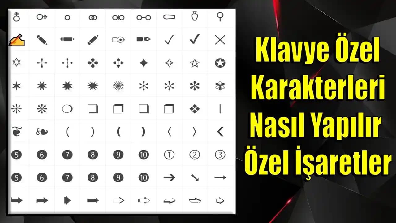 Klavye Özel İşaretleri Kullanımı ve İpuçları Dijital İletişimde Verimlilik Artırıcı Bilgiler