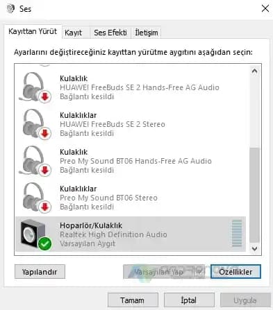 Laptoplarda Ses Çıkış Cihazı Bulunamadı Hatası ve Çözüm Yolları