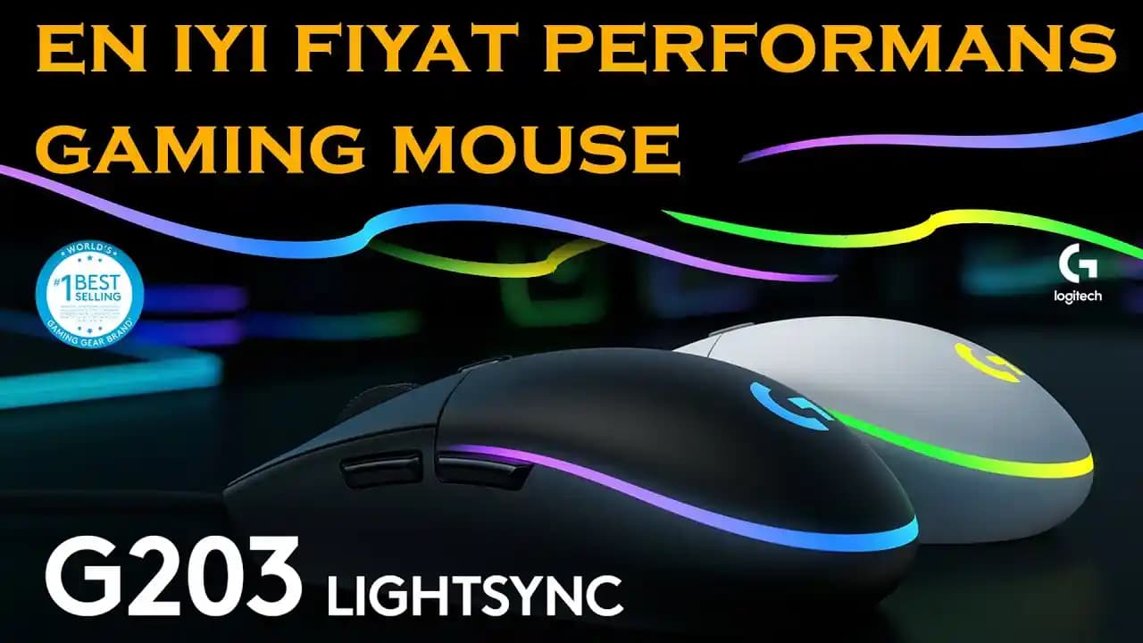 Logitech G203 Lightsync Oyuncu Faresi: Yüksek Hassasiyet ve Görsel Efektler