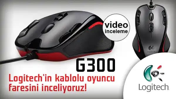 Logitech G300 Çok Yönlü Oyun ve Günlük Kullanım İçin Ergonomik Mouse