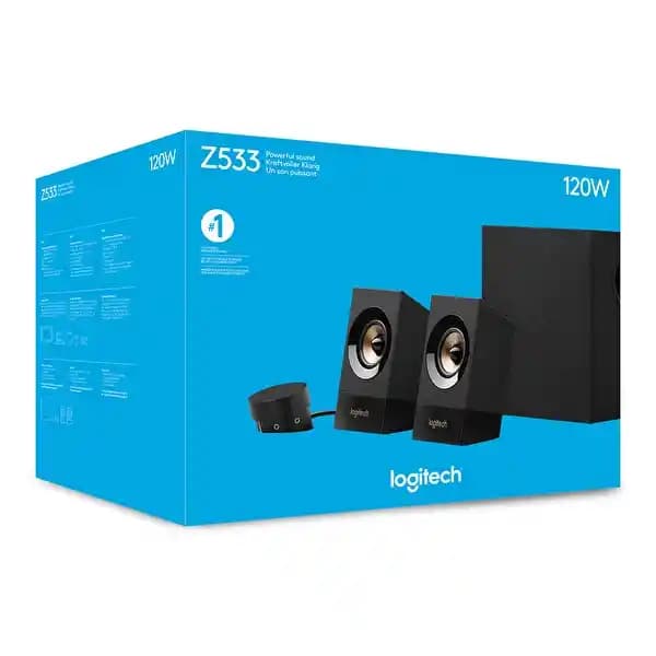 Logitech Z533 Masaüstü Hoparlörleri Güçlü Ses ve Çok Yönlü Bağlantı Seçenekleriyle