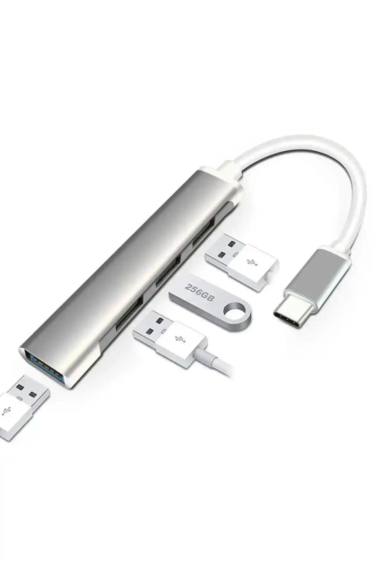 MaxGo 2004 4 Port USB 3.1 Type-C Hub ile Çoklu Bağlantı ve Yüksek Hızlı Veri Transferi