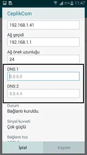 Note 4 ve DNS Değiştirme Yöntemleriyle Erişim Güvenliğinizi Artırın