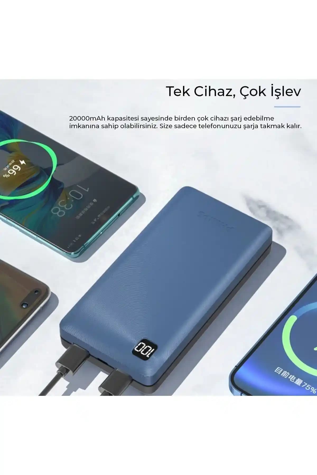 Philips 20000 mAh Kapasiteli USB ve Type-C PD Powerbank ile Mobil Enerji Çözümü