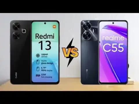 Redmi 13 ve Realme C55 Giriş Seviyesi Akıllı Telefonlar: Özellikler ve Karşılaştırma