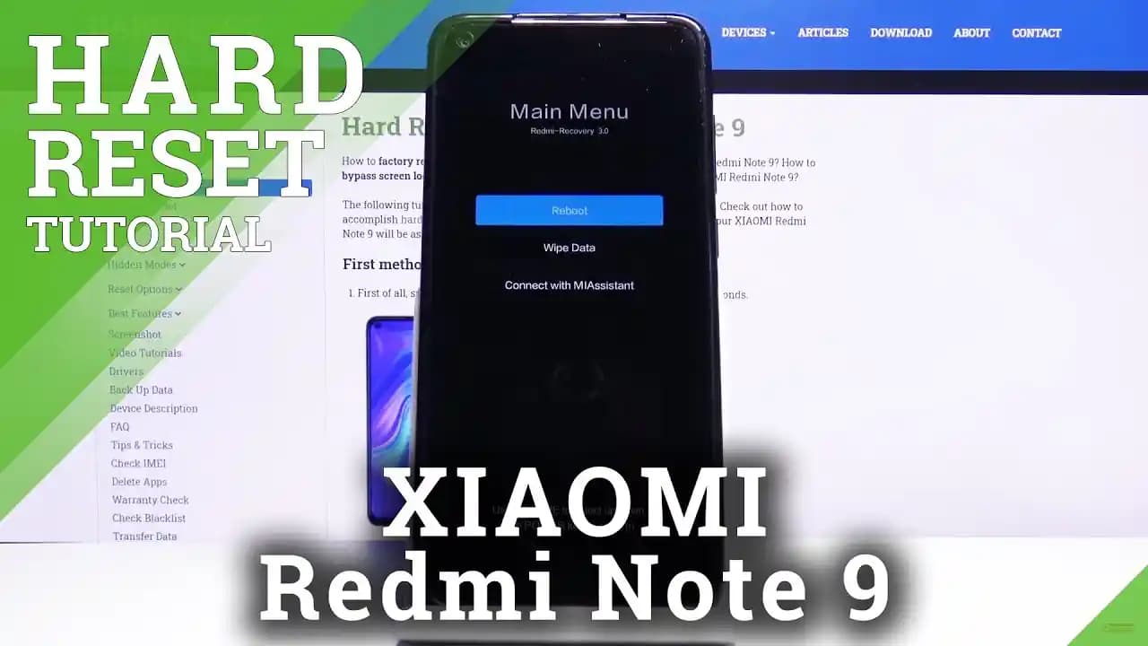 Redmi Note 9 Hard Reset İşlemi ve Adımları Cihaz Performansını Artırmak İçin