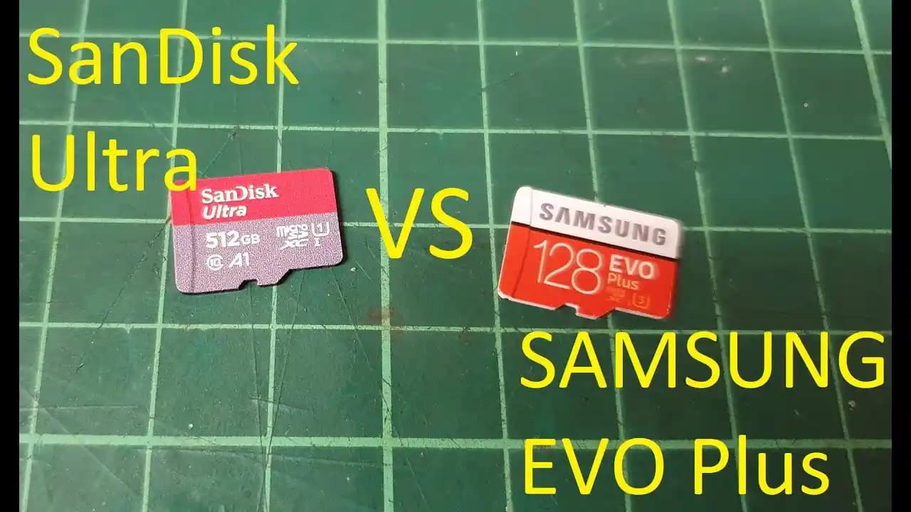 Samsung EVO Plus ve Sandisk Ultra 256GB Hafıza Kartlarının Karşılaştırması
