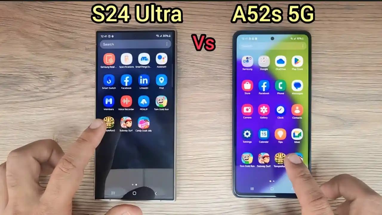 Samsung S24 Plus ve A52s Akıllı Telefonlar Karşılaştırması: Tasarım, Performans ve Özellikler