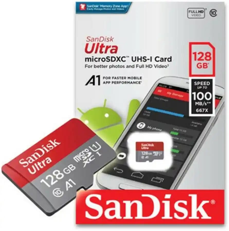 SanDisk Ultra 128GB Micro SD Kart: Mobil Cihazlar İçin Güçlü ve Güvenilir Depolama Çözümü