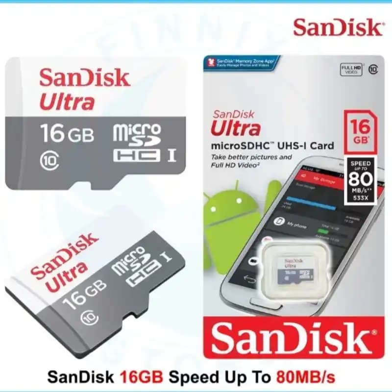 Sandisk Ultra 16GB MicroSD Kart: Güvenilir ve Dayanıklı Taşınabilir Depolama Çözümü
