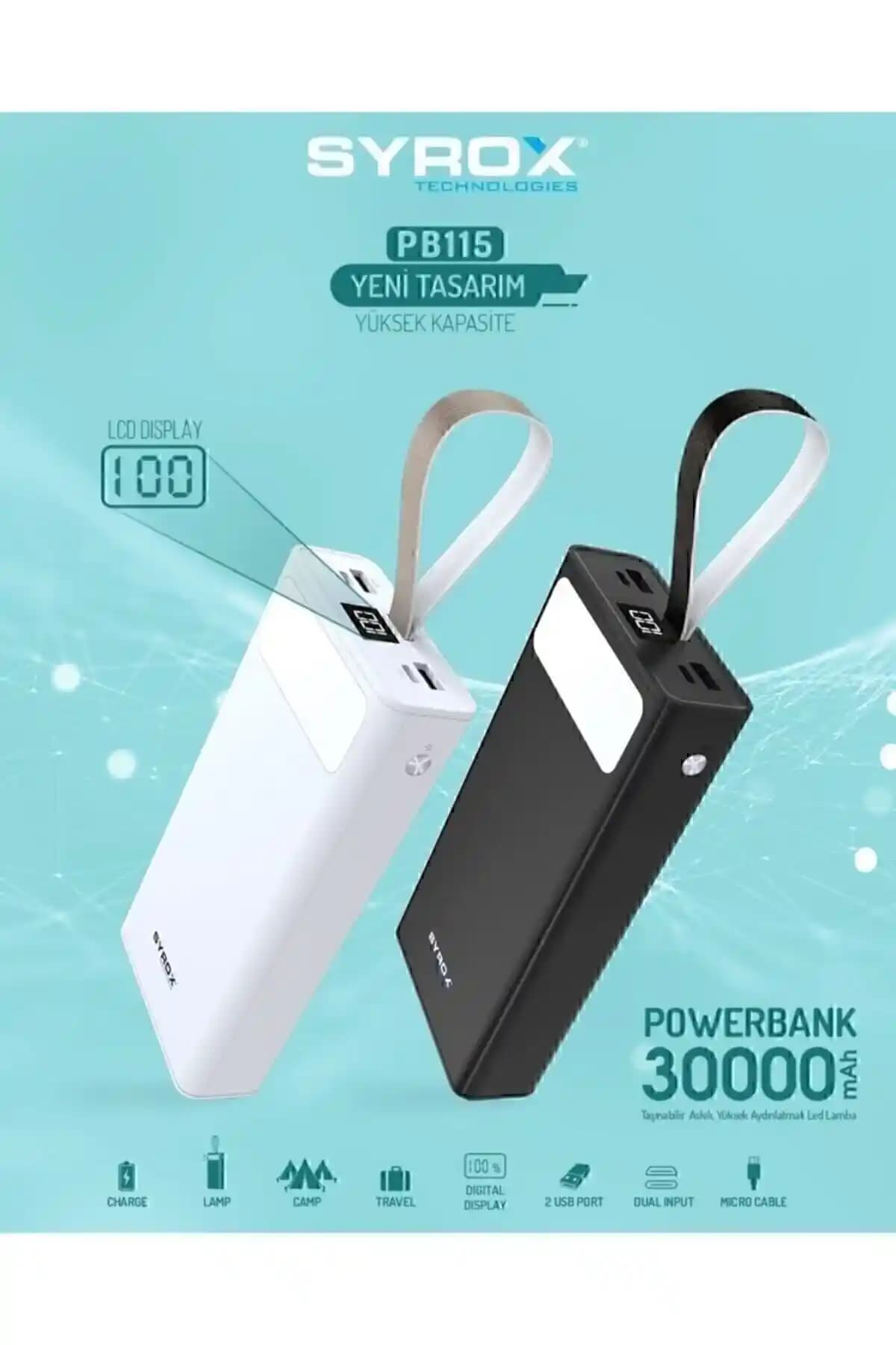 Syrox 30000 Powerbank Özellikleri ve Kullanım Alanları Hakkında Bilgi