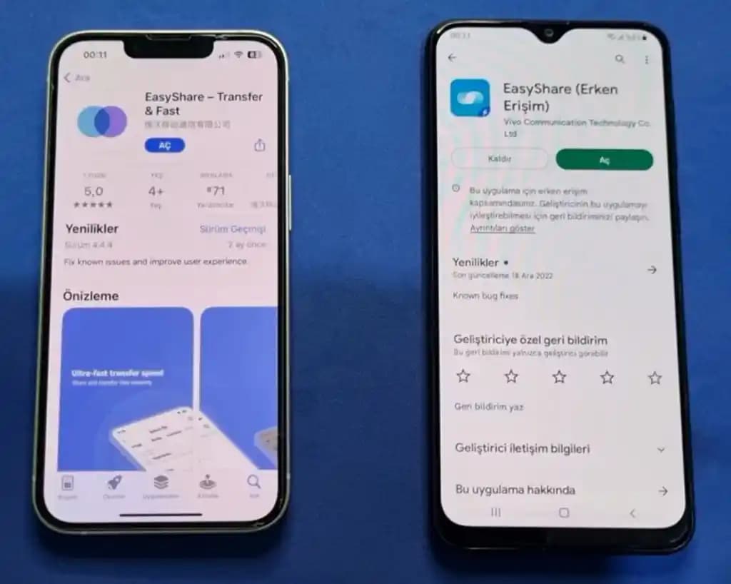 Telefonlar Arasında Veri Aktarımı Yöntemleri ve Teknolojik Çözümler