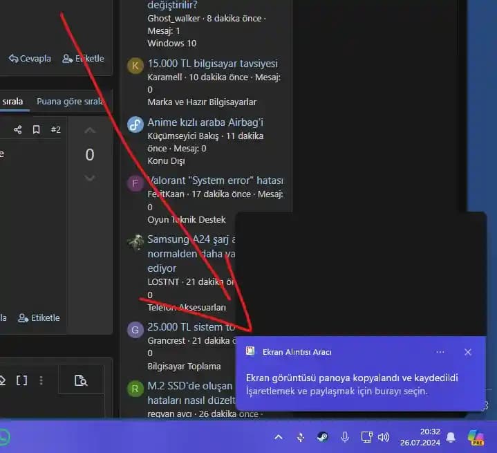 Windows 10'da Ekran Alıntısı Kaydetme Yöntemleri ve Konum Değiştirme Rehberi