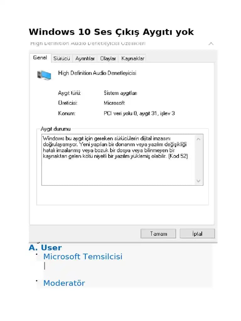 Windows 10'da 'Ses Çıkış Cihazı Bulunamadı' Hatası ve Çözüm Yolları