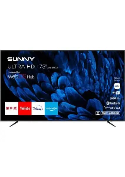 Sunny SN75LEDB252 ve Vestel 65QG9840 Akıllı Televizyonların Detaylı Karşılaştırması 1