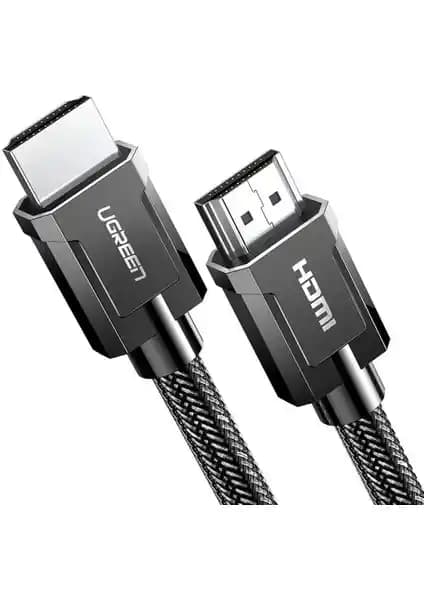 Ugreen 8K 60Hz HDMI 2.1 örgülü görüntü aktarım kablosu yüksek performans ve dayanıklılık