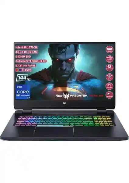 Acer Nitro Predator Helios PH317-56-79MX: Güçlü Donanım ve Yüksek Performanslı Oyun Bilgisayarı
