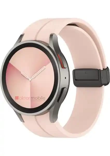 AktarMobile Silikon Spor Kayışları Samsung Galaxy Watch 4 ve 5 İçin Uygun ve Dayanıklı Tasarım