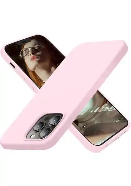 Apple iPhone 13 Pro için şık ve dayanıklı silikon Rose Gold kılıfı