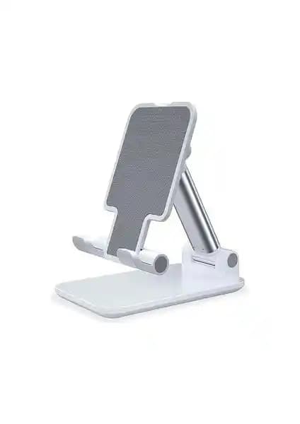 Asfal İki Kademeli Ayarlanabilir Katlanabilir Masaüstü Tablet ve Telefon Tutucu Stand