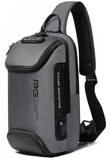 Bange BG-7082 Çok Fonksiyonlu Suya Dayanıklı Omuz Çantası Güvenlik ve Teknoloji Entegrasyonu ile