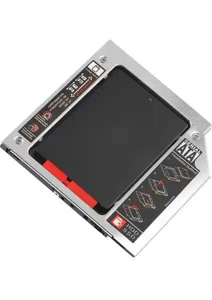 Dark 9.5mm Notebook için Slim Ekstra SATA HDD Yuvası ile Depolama Kapasitenizi Artırın