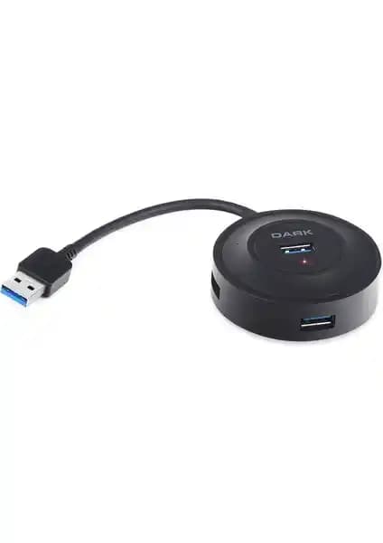 Dark DK-AC-USB344 4 Port USB 3.0 USB Hub Siyah: Yüksek Performanslı ve Estetik Çözüm