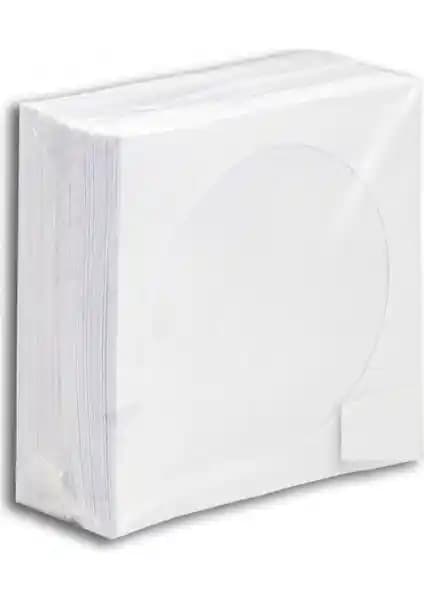 Decodisk CD Zarfi 100 Lü Beyaz: Dayanıklı ve Estetik CD Saklama Çözümü