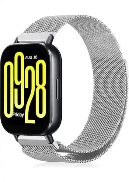 Fibaks Metal Hasır Kordon Xiaomi Redmi Watch 5 Active ve Lite Uyumlu Şık ve Dayanıklı Saat Kayışı