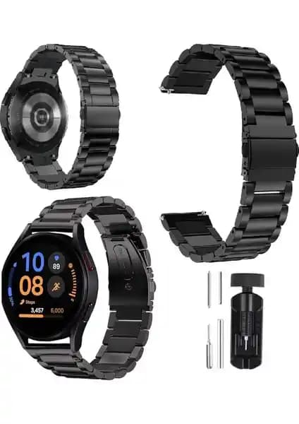 Fibaks Paslanmaz Çelik Kordon Samsung Galaxy Watch 7 Uyumlu Dayanıklı ve Şık Tasarım