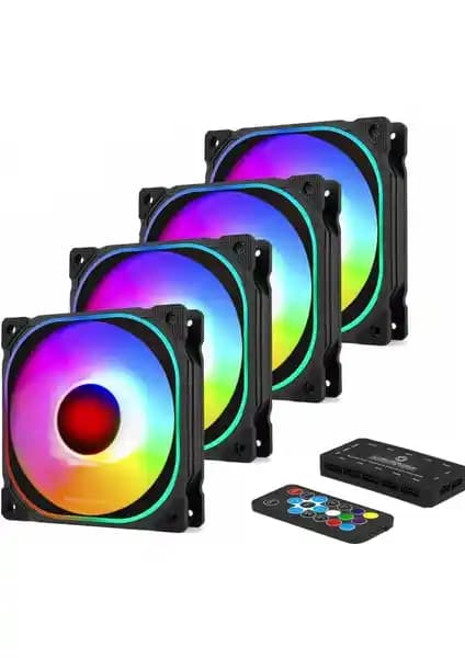 Frisby FCL-F1274C 4'lü ARGB Fan Seti: Yüksek Performans ve Estetik Çözüm