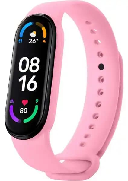 Hoffice Xiaomi Mi Band 5 ve Mi Band 6 Uyumlu Silikon Kordonlar Yüksek Kalite ve Renk Seçenekleriyle