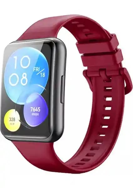 Huawei Watch Fit 2 için Mürdüm Renkli Silikon Spor Kordonu Detaylı İnceleme ve Kullanıcı Yorumları