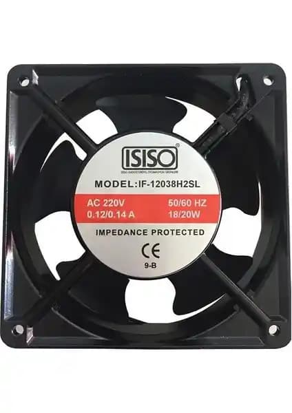 Isiso IF-12038H2SL 220VAC Metal Fan Endüstriyel Soğutma ve Güvenilirlik Özellikleri