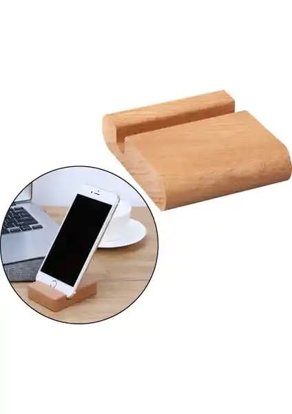 KaktüsKedi Ahşap Cep Telefonu ve Tablet Standı: Estetik ve Dayanıklı Tasarım Özellikleri