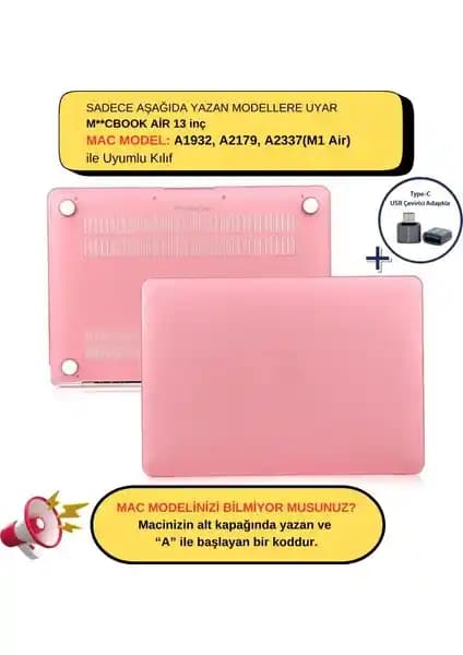 MacBook Air M1 için şık ve dayanıklı TPU kılıfı koruma ve estetik sağlıyor