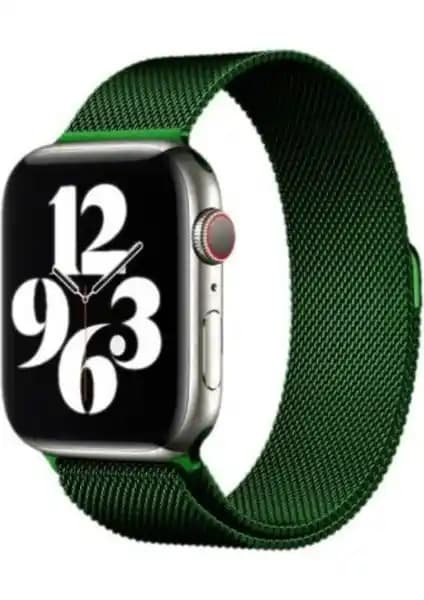 Milano Loop Çelik Örme Kordon Apple Watch Serileri için Şık ve Dayanıklı Tasarım