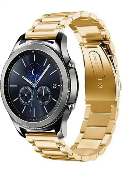 MobaxAksesuar Amazfit ve Galaxy Watch 46mm için şık ve dayanıklı metal saat kayışları