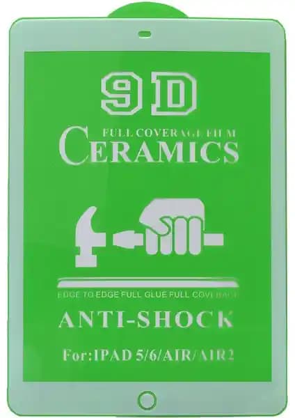 MobaxAksesuar Seramik Ekran Koruyucu Apple iPad 6. Nesil 9.7 İnç için dayanıklı ve kolay uygulanabilir